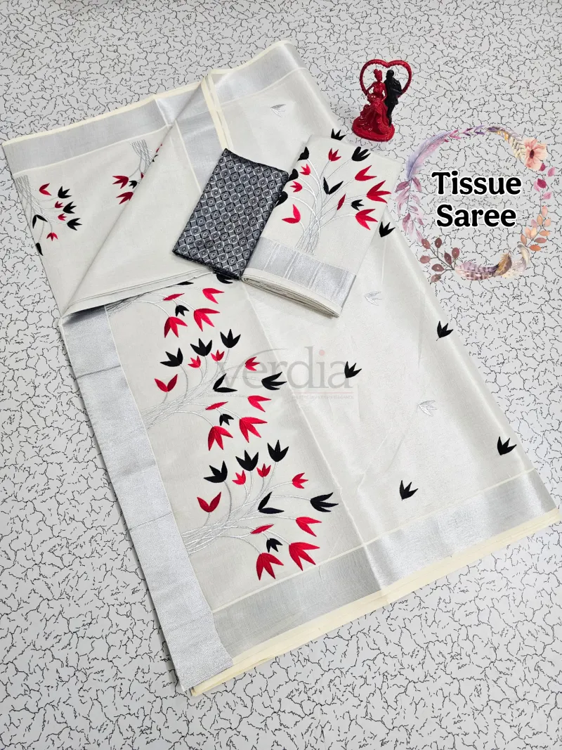 Traditional Onam Kerala Saree view 5