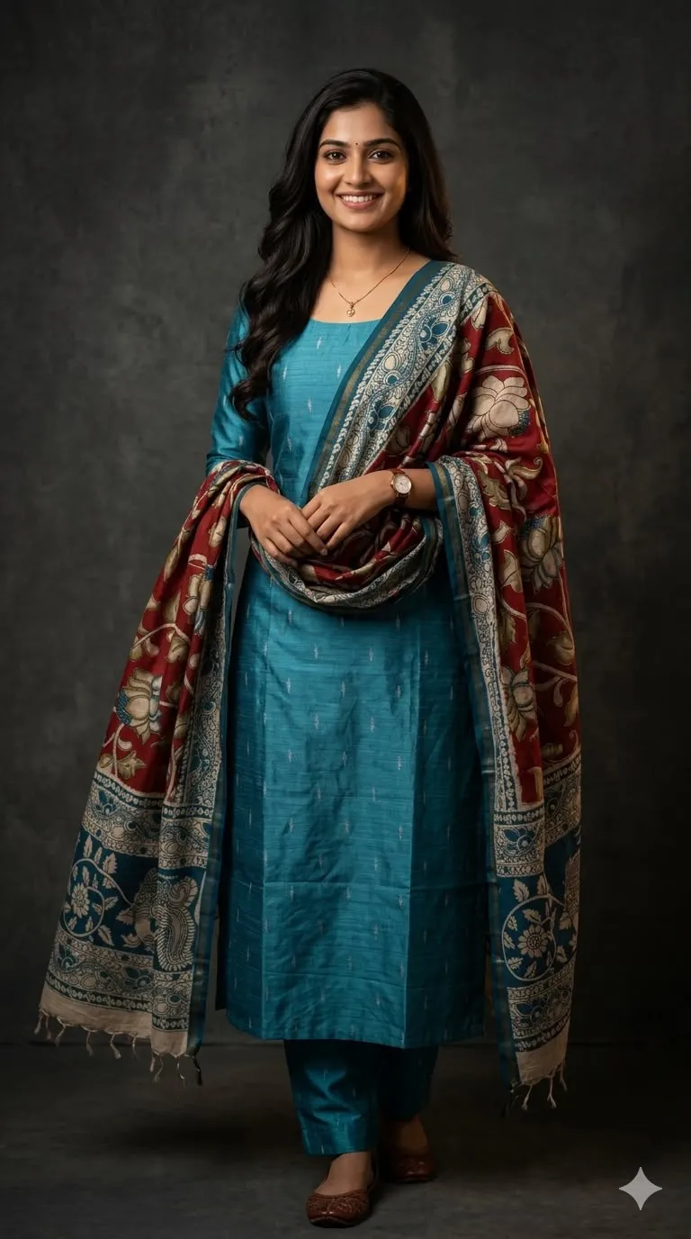 Exquisite Handcrafted Dress Material(Unstitched) without bottom material view 7
