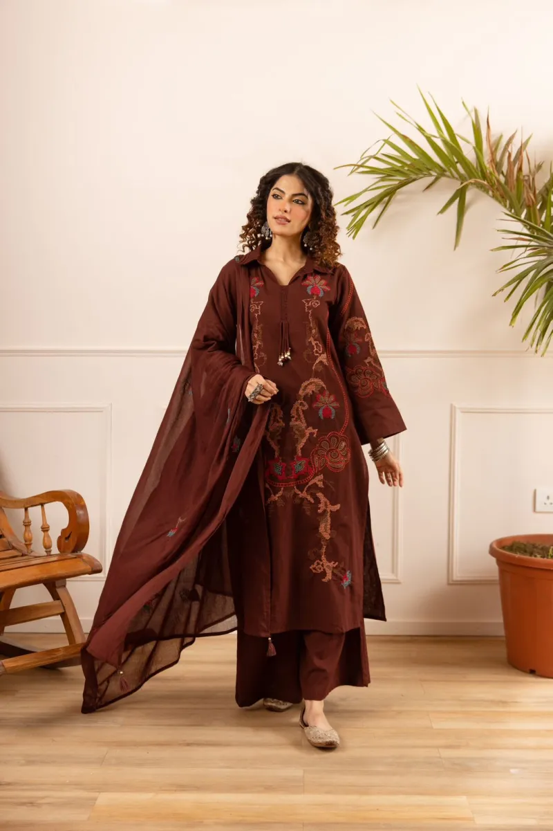 Flex cotton Kurti set with palazzo