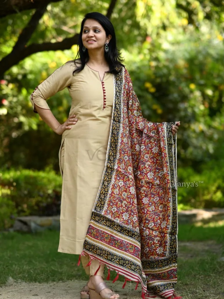 Cotton Silk Kurti Set