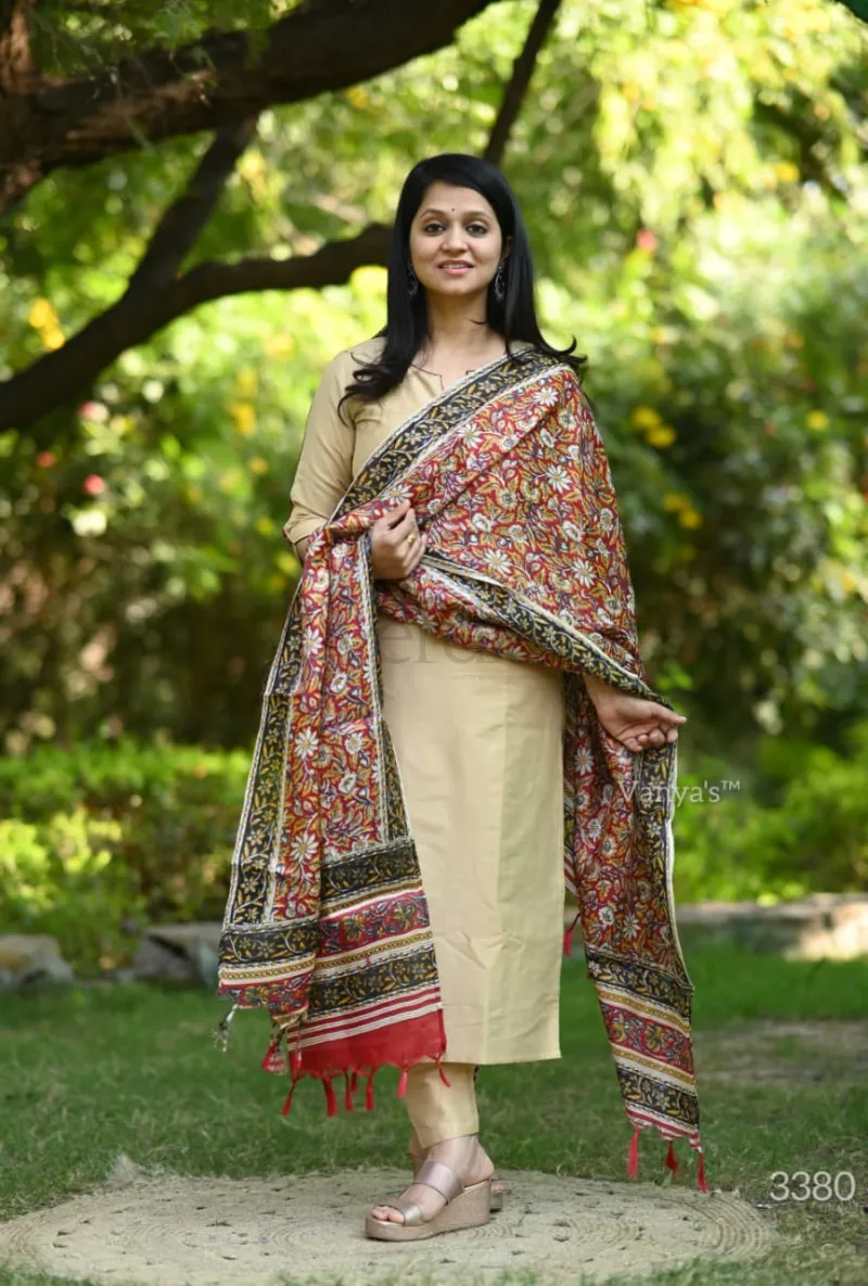 Cotton Silk Kurti Set view 5