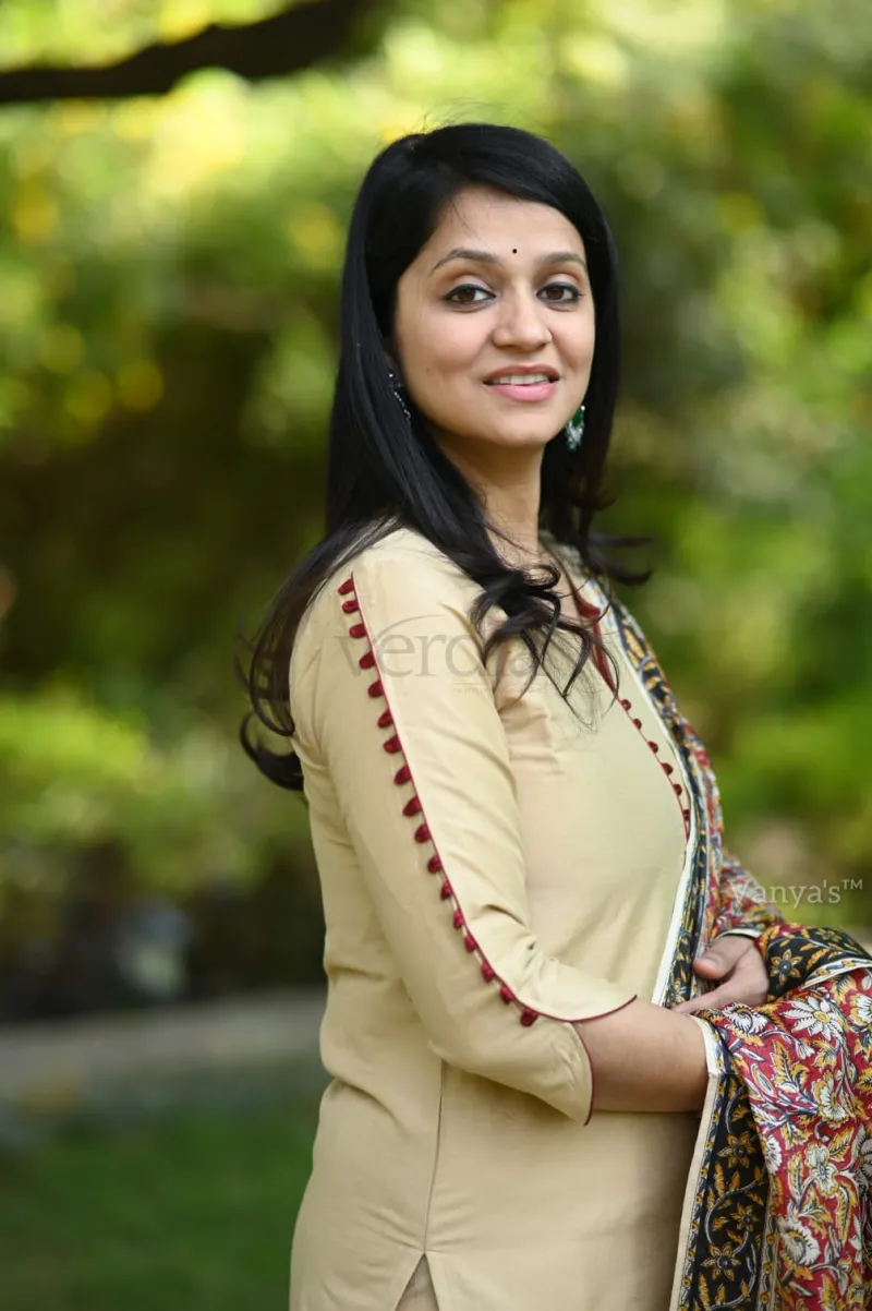 Cotton Silk Kurti Set view 7