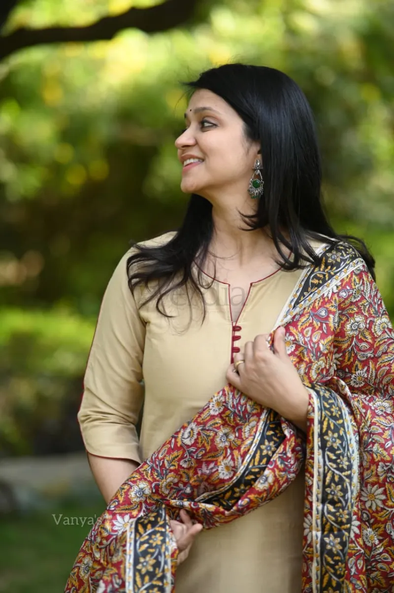 Cotton Silk Kurti Set view 8