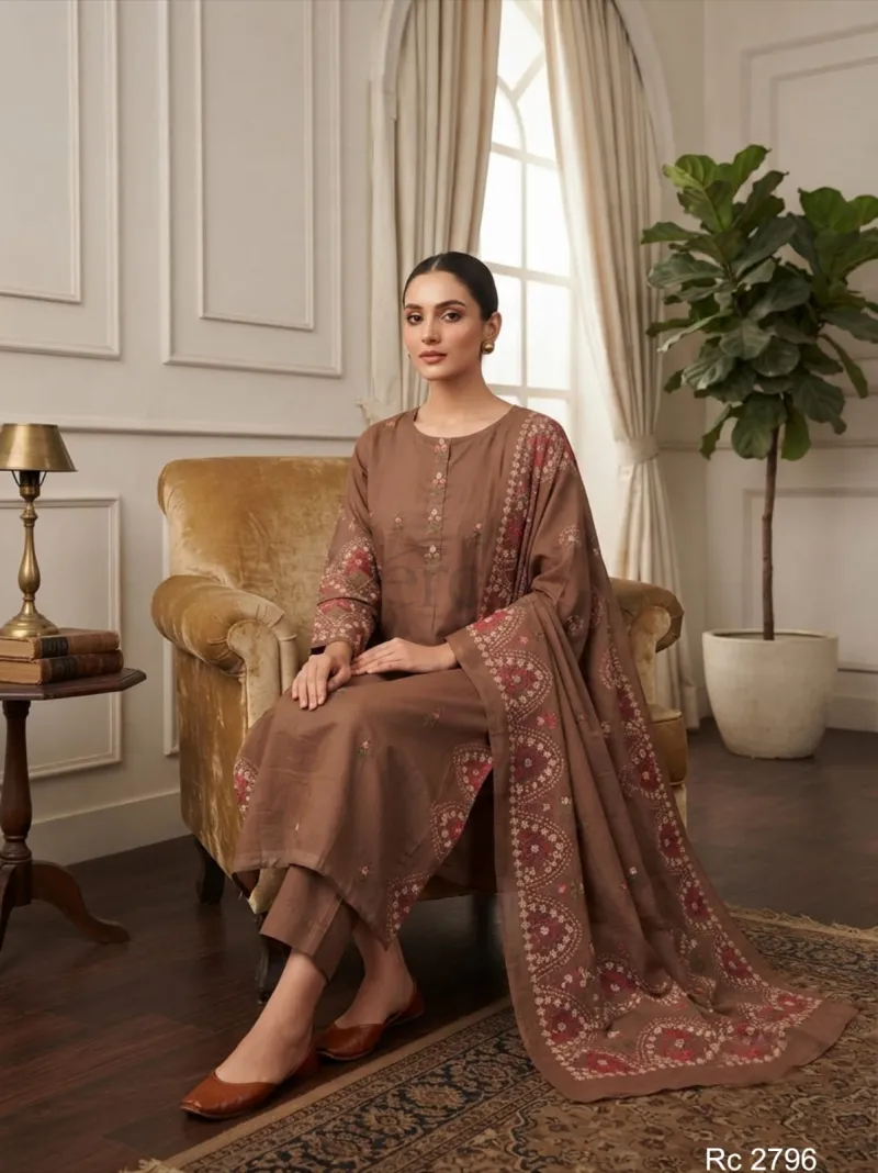 Mul cotton kurta set view 5