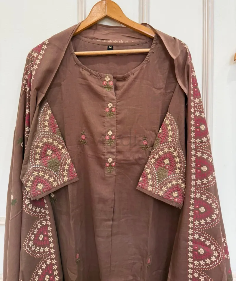 Mul cotton kurta set view 6