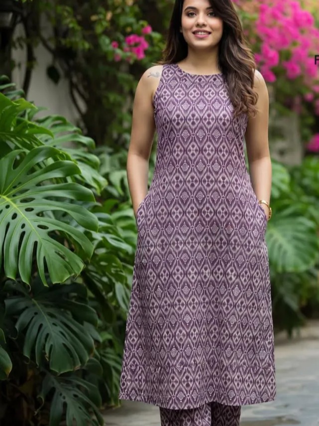 Flex cotton printed kurti set