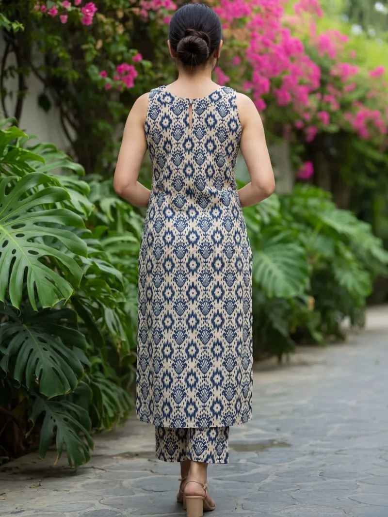 Flex cotton printed kurti set view 8