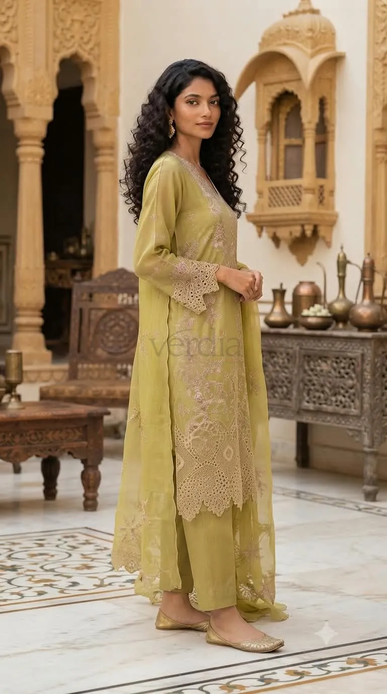 Premium Cotton Kurti Set With Dupatta