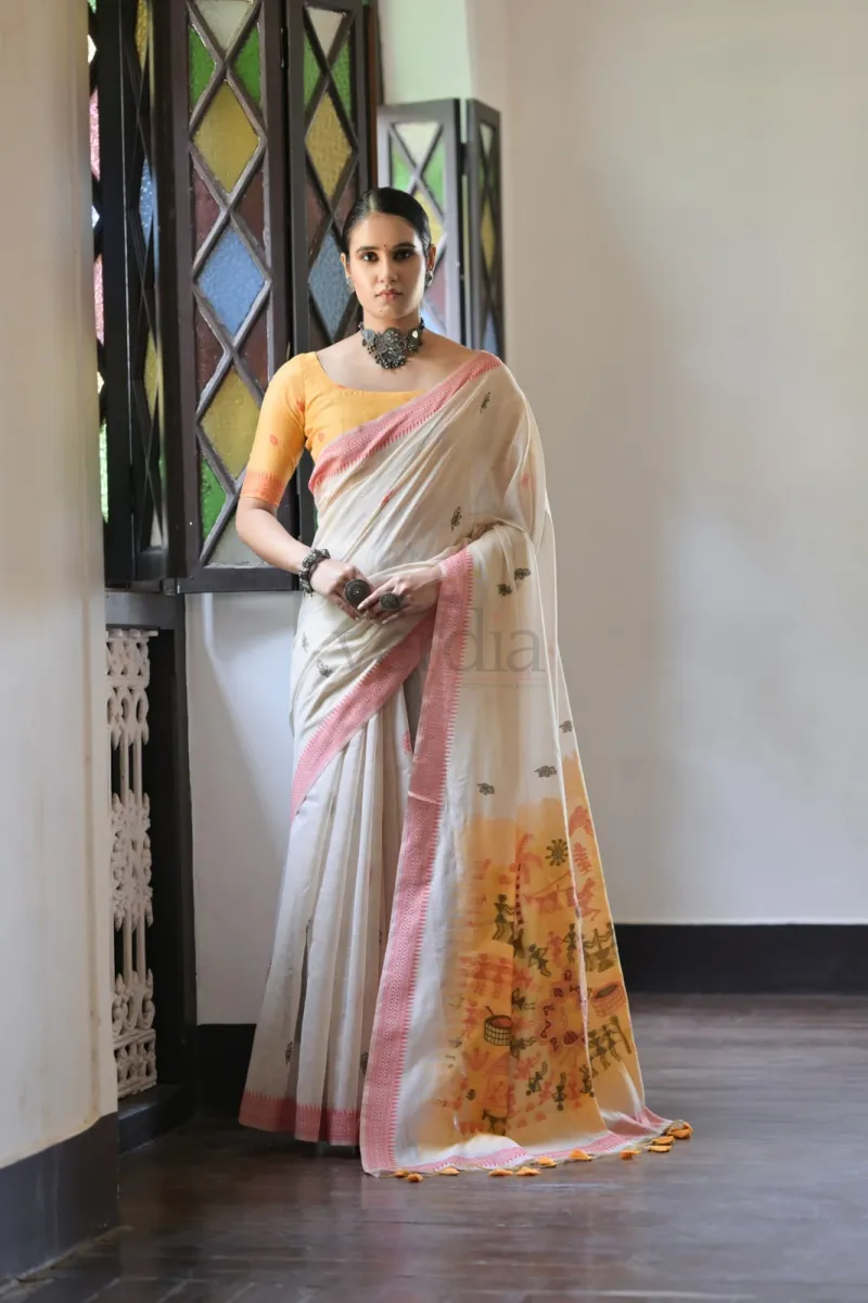 Premium Soft Muga Cotton Saree