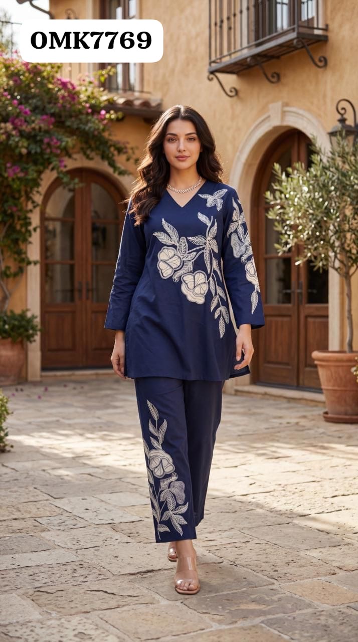 Cotton Embroidered Co-Ord view 3
