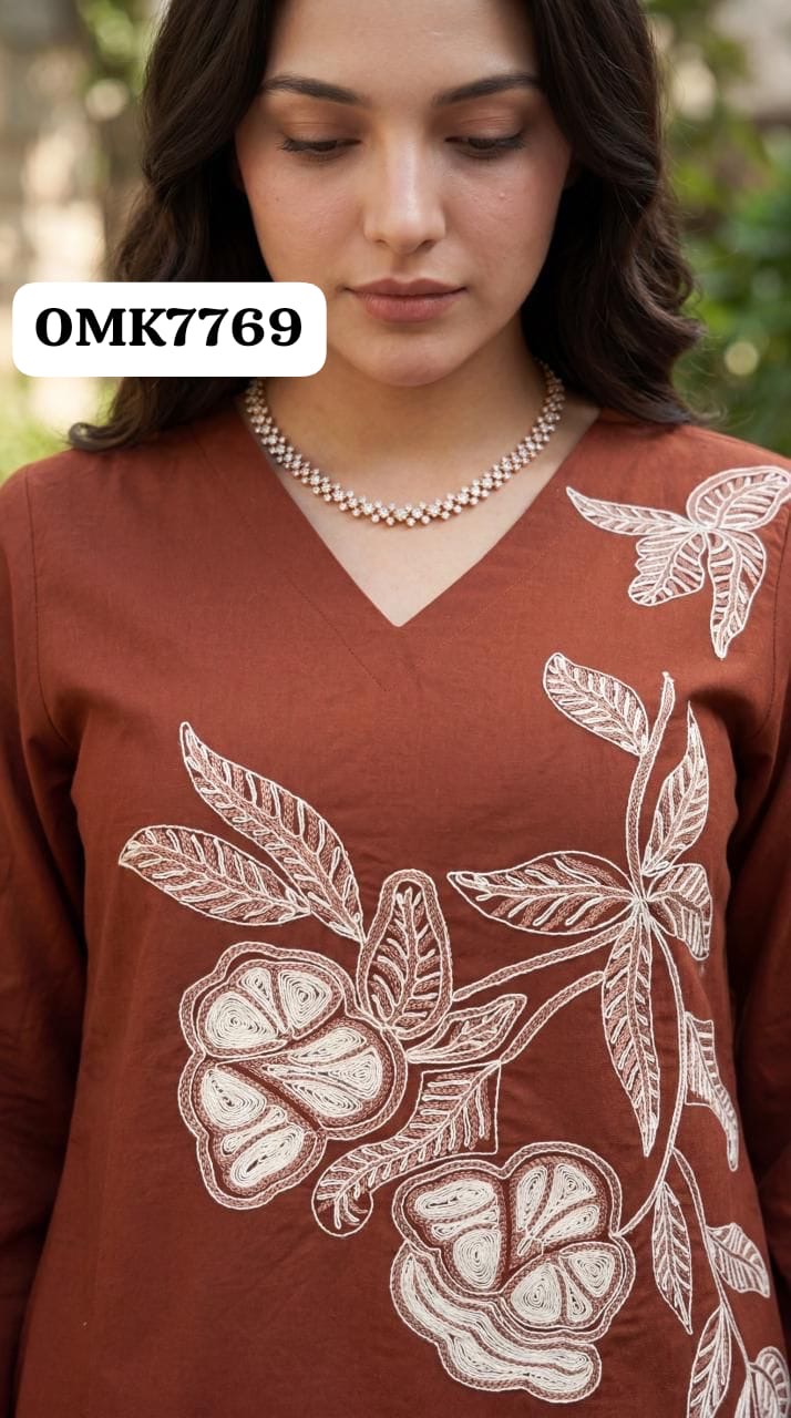Cotton Embroidered Co-Ord view 4