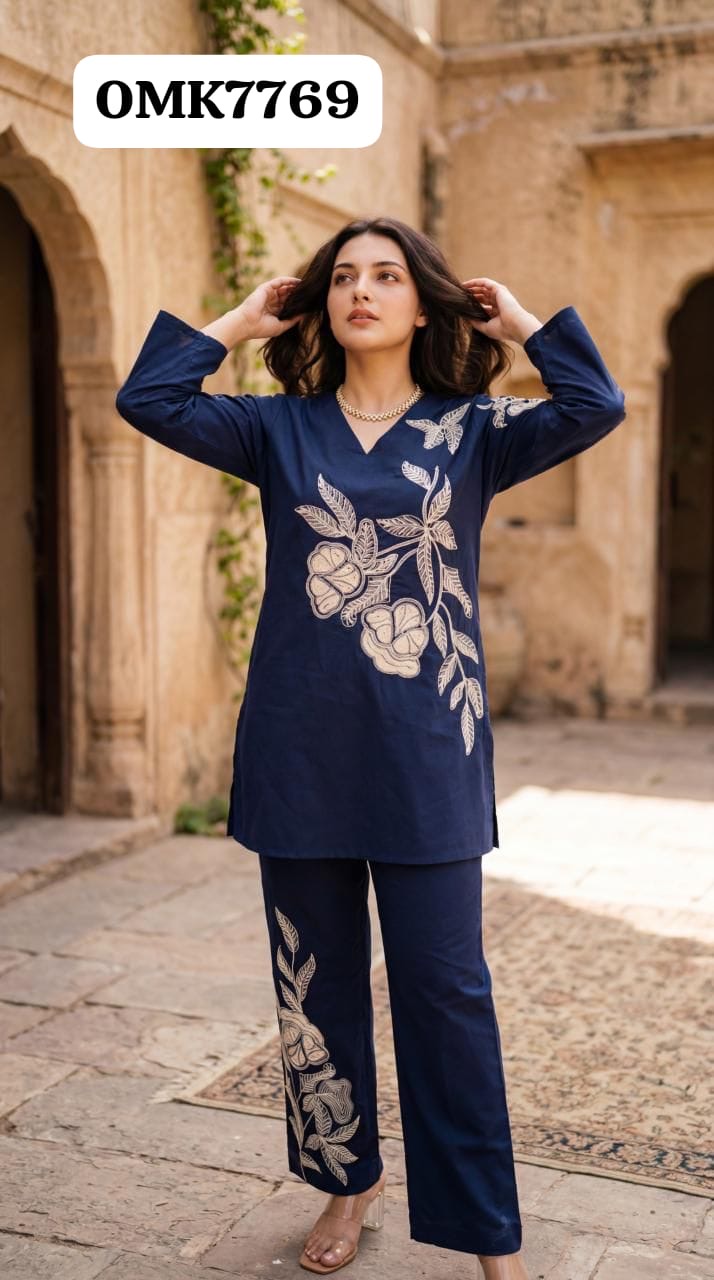 Cotton Embroidered Co-Ord view 6