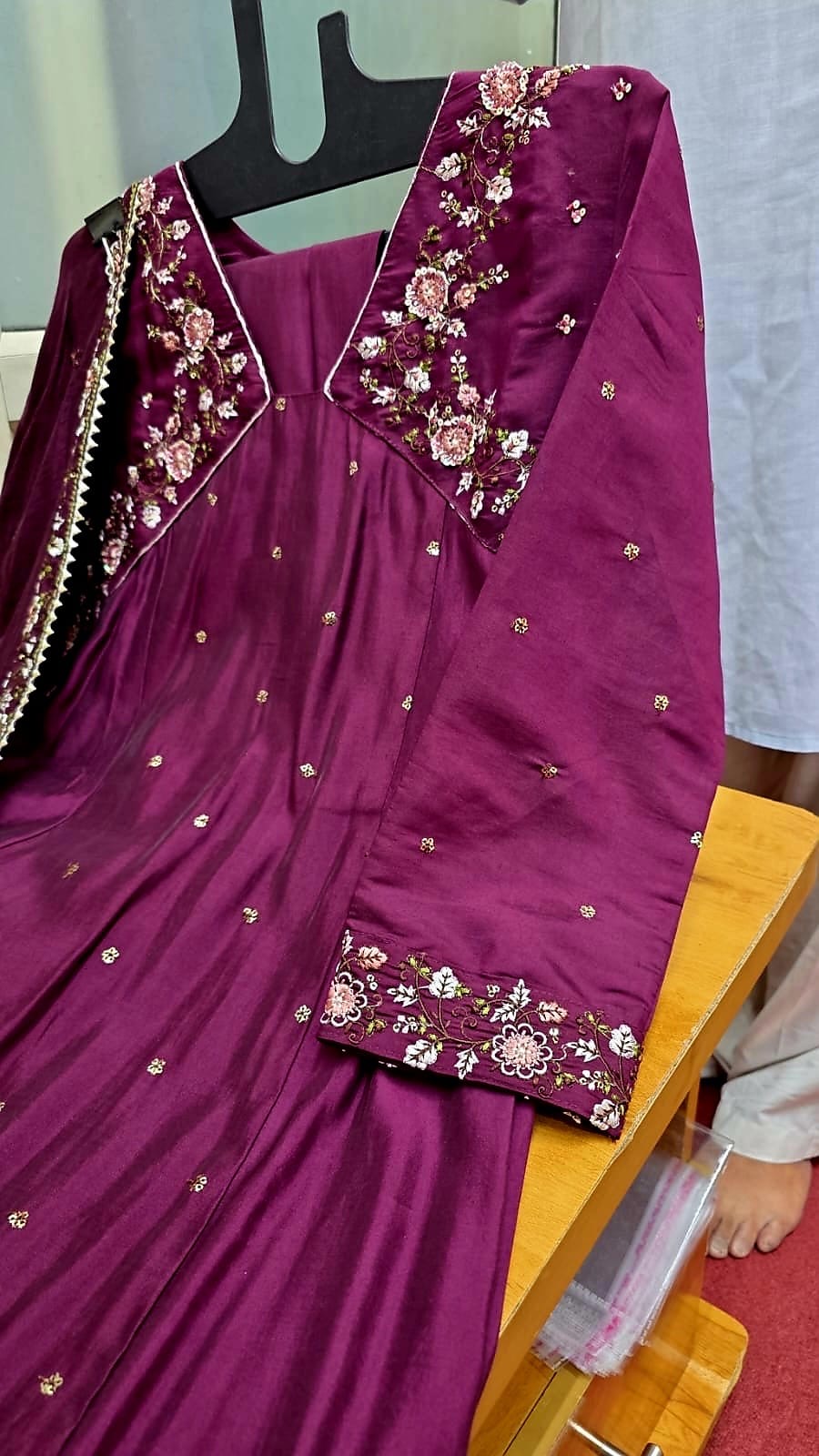 Roman Silk Festive Suit With Embroidery view 4