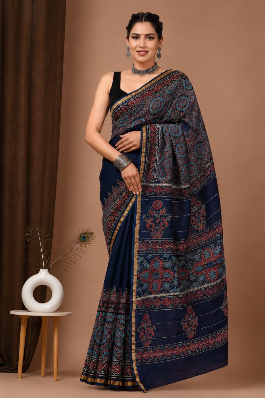 Chanderi Silk Sarees view 7