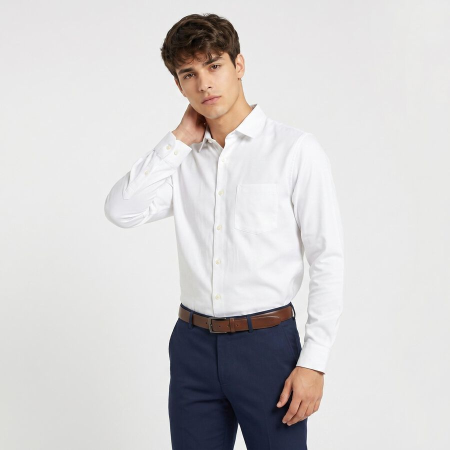 White Classic Formal Shirt view 2