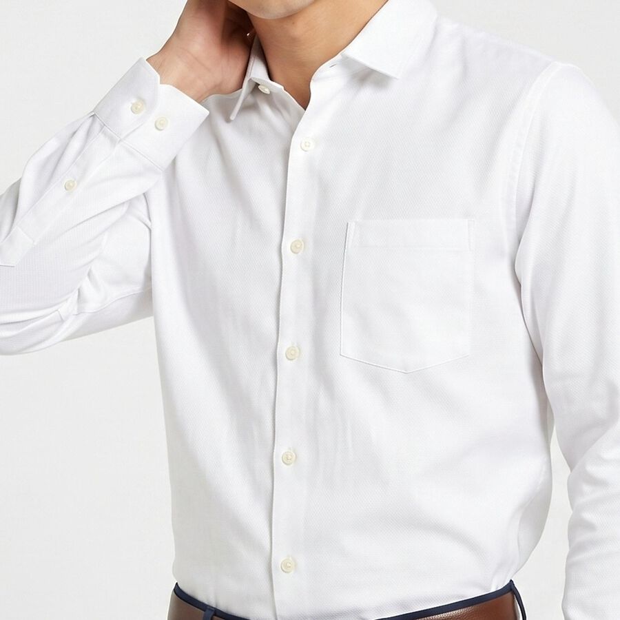 White Classic Formal Shirt view 5